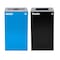 Alpine Industries 58-Gallon 2-Stream Black Steel-Blue Recycling Bin Station ALP4450-BLK-KIT3 - alternate 4